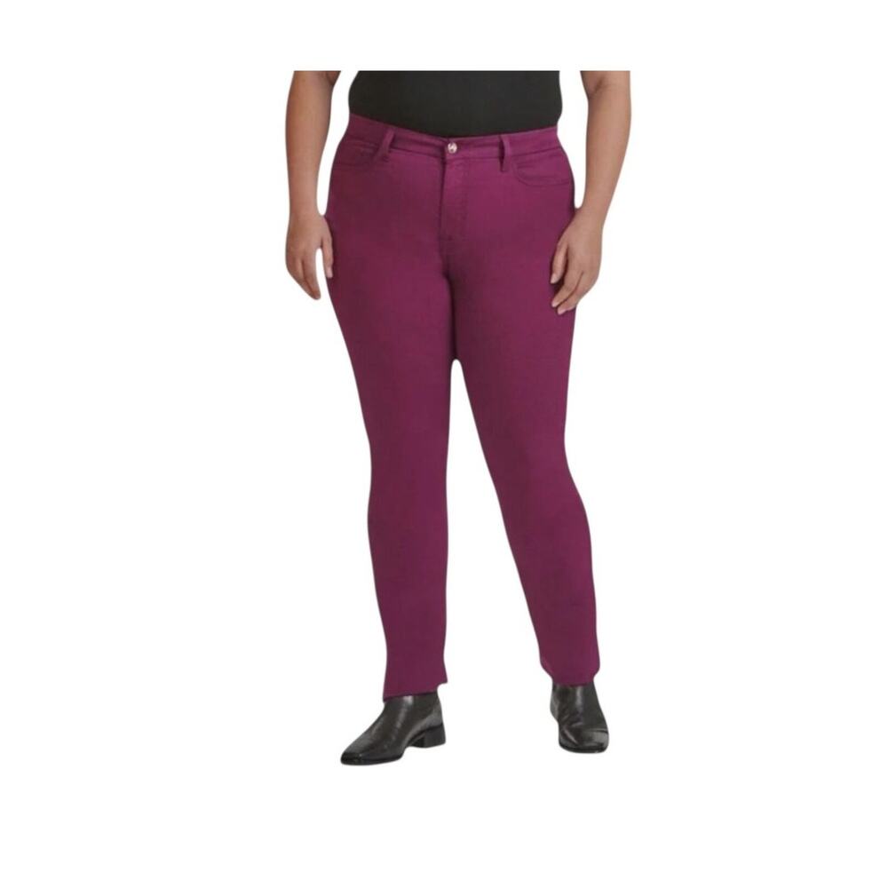 Jen7 Jeans straight leg denim purple size 22